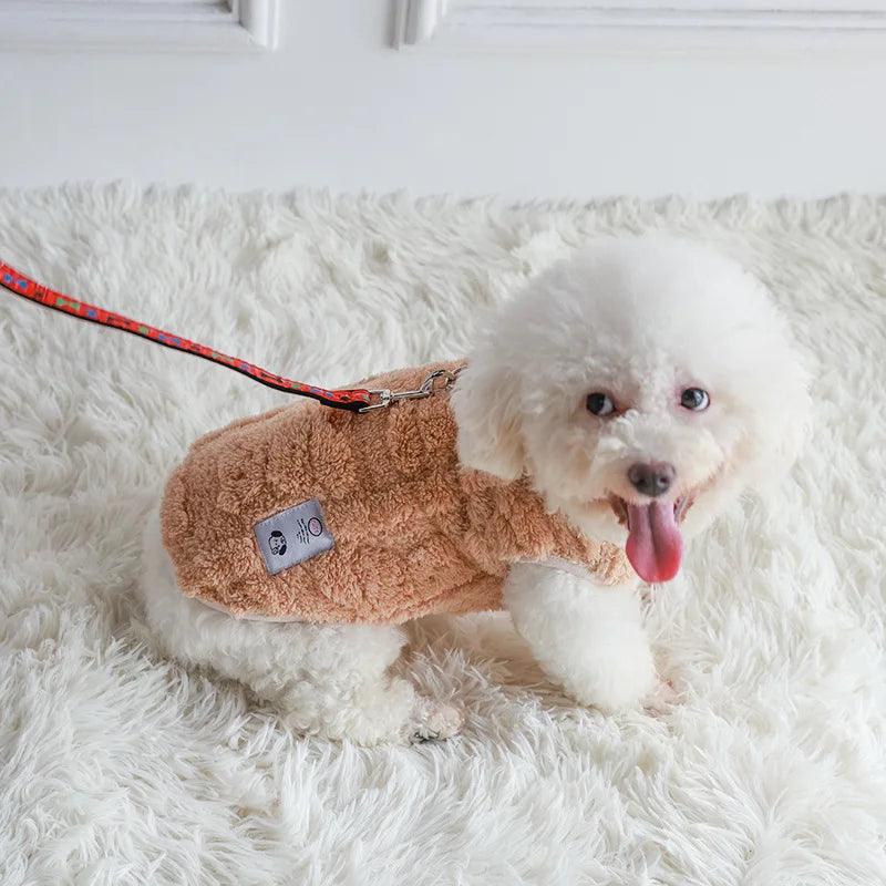 Fluffin Warm' Fleece Winter Vest For Small-Medium Paws