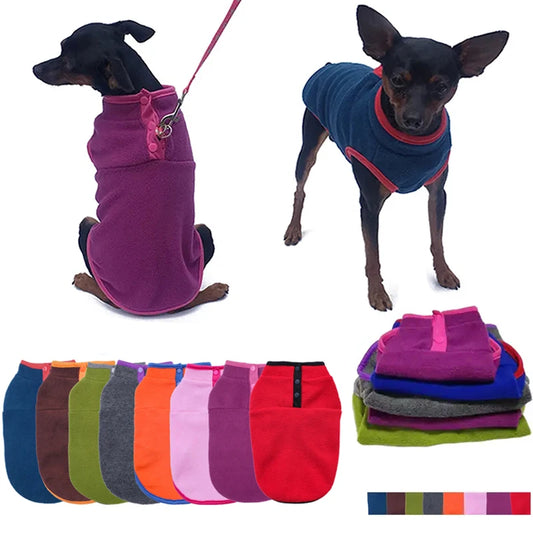 Warm & Fuzzy' Fleece Vest For Small & Medium Paws