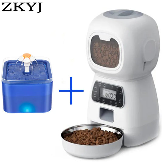 Bowl-icious Buddy' WIFI Automatic Feeder 3.5L Dry Food & 2L Water