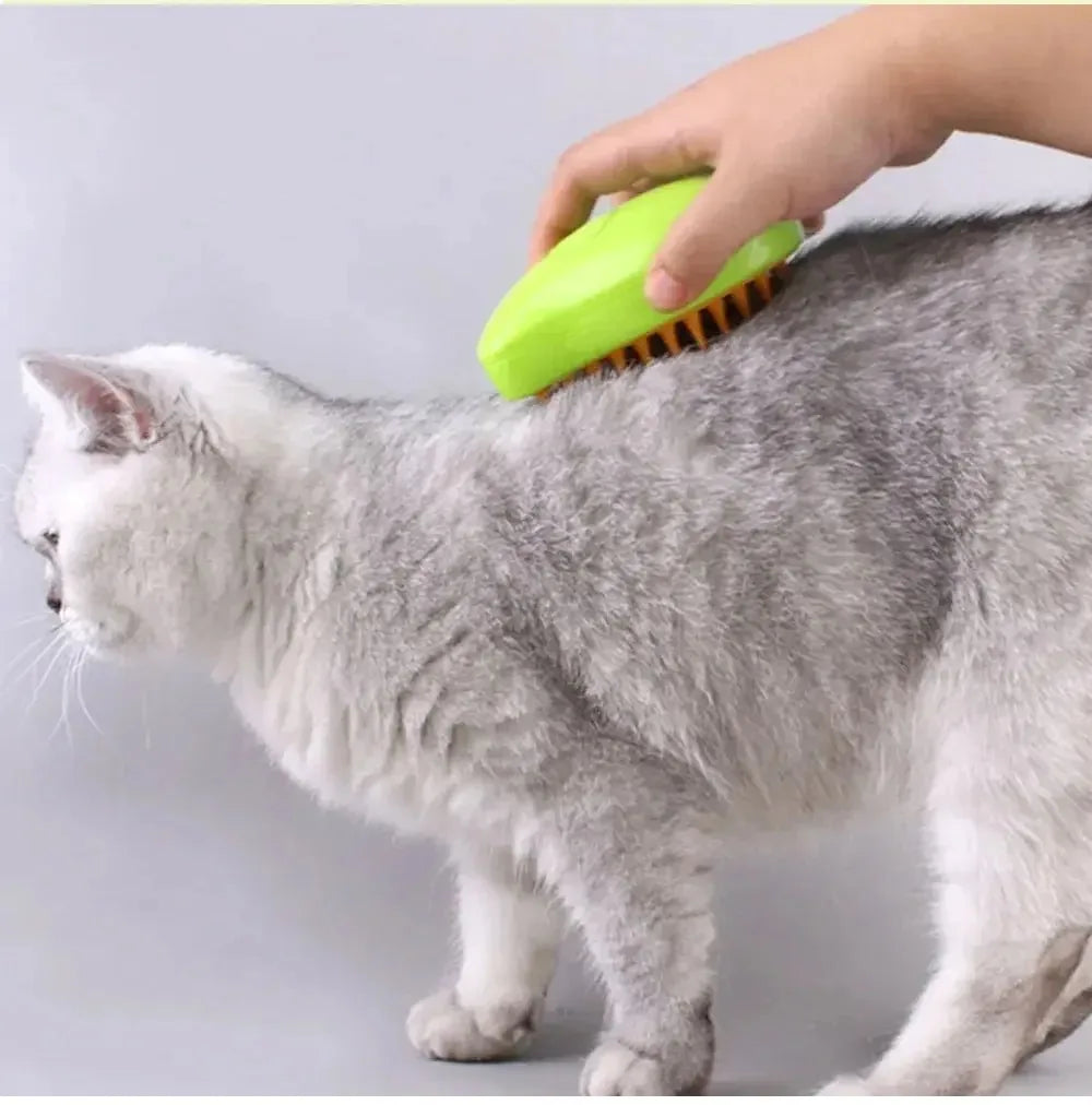 Furr-esh and Steamy' Rechargeable USB Electric Steam Brush For All Paws