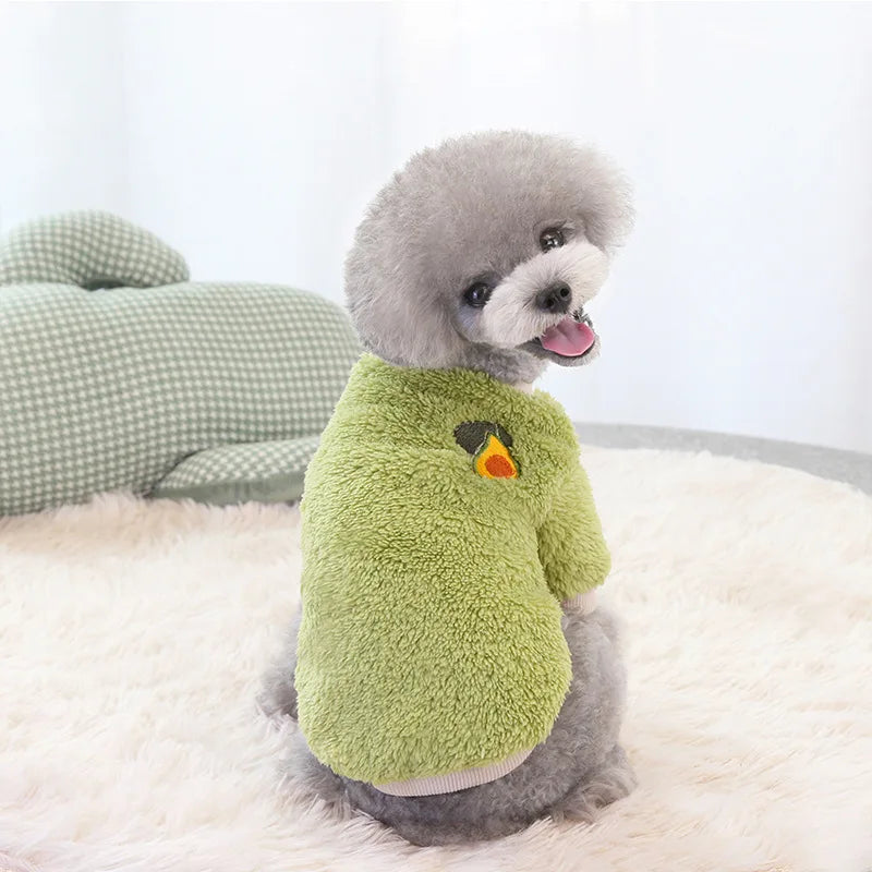 Plush and Fruity' Soft Winter Fleece For Small-Medium Paws