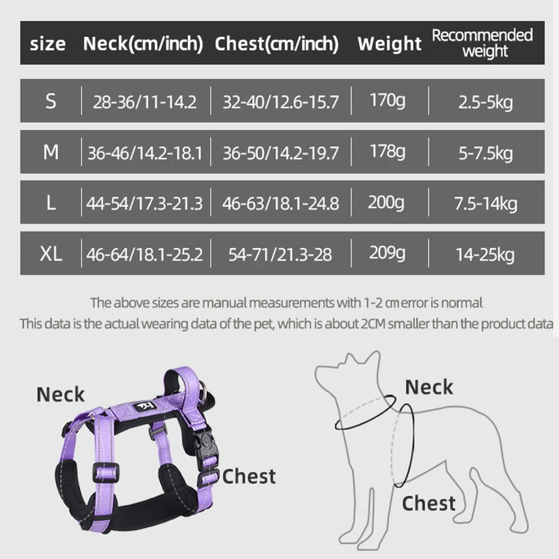 Handle with Flair' Adjustable Harness For Small-Medium Paws