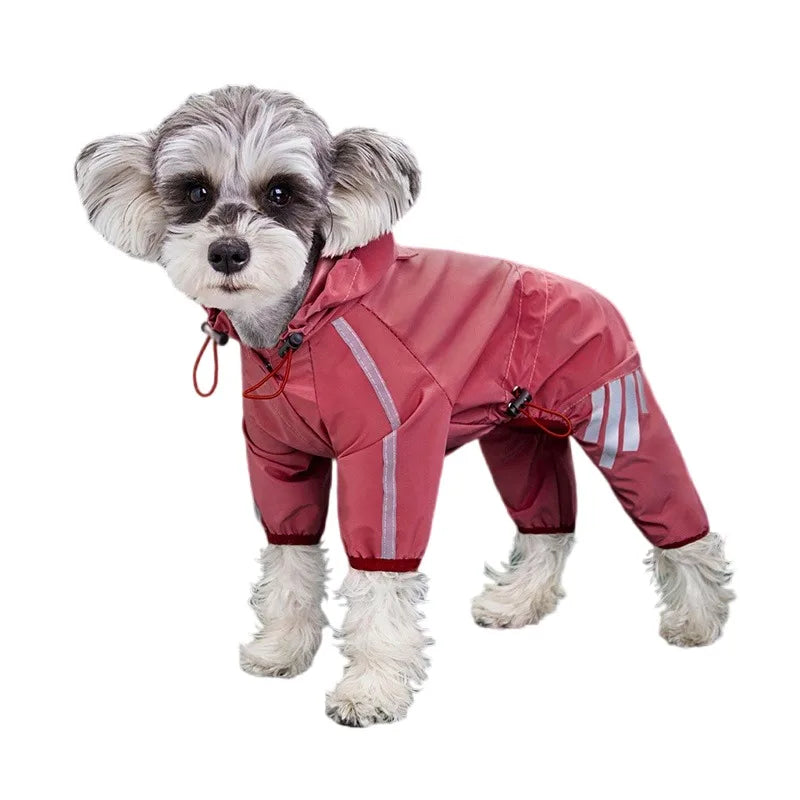 Bark-n-Roll Rain Suit' Reflective Waterproof For Small-Medium Paws