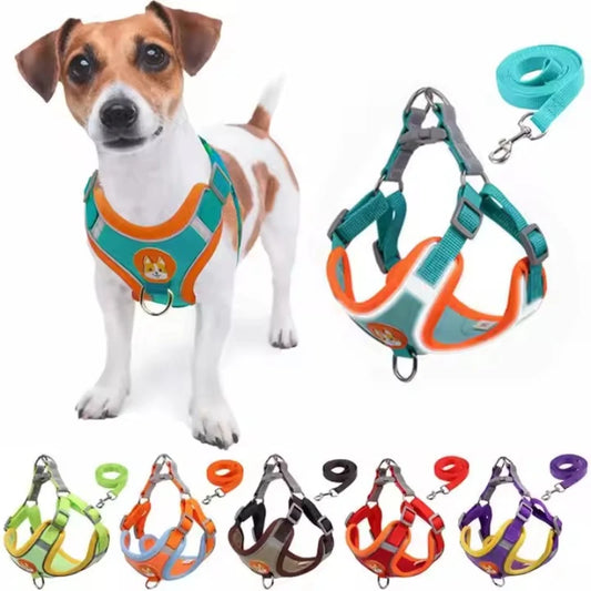 Fur Shield Force' Reflective Harness & Leash Set For Small-Medium Paws