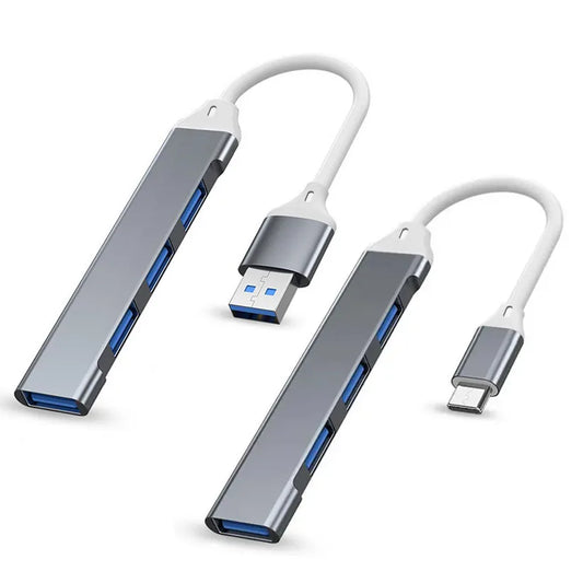 4Port USB 3.0 Hub High Speed type c Splitter 5Gbps For PC Computer Accessories