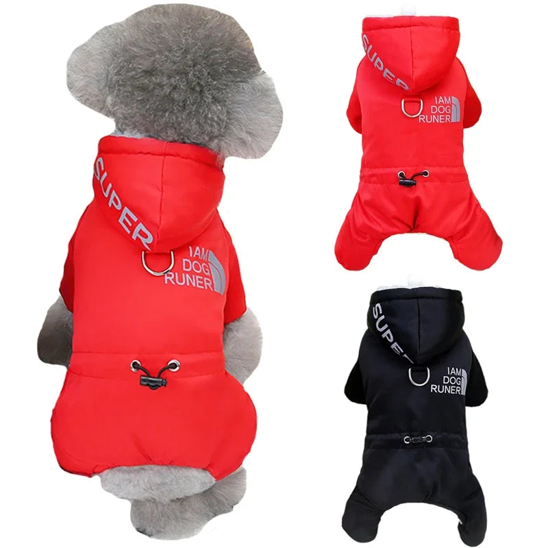 Super Glow Getter' Reflective Hoodie for Small-Medium Paws