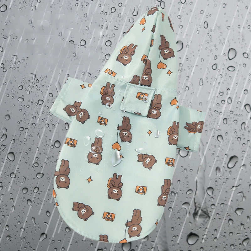 Paw-dle Splash Protector, Waterproof Raincoat for Small-Medium Paws