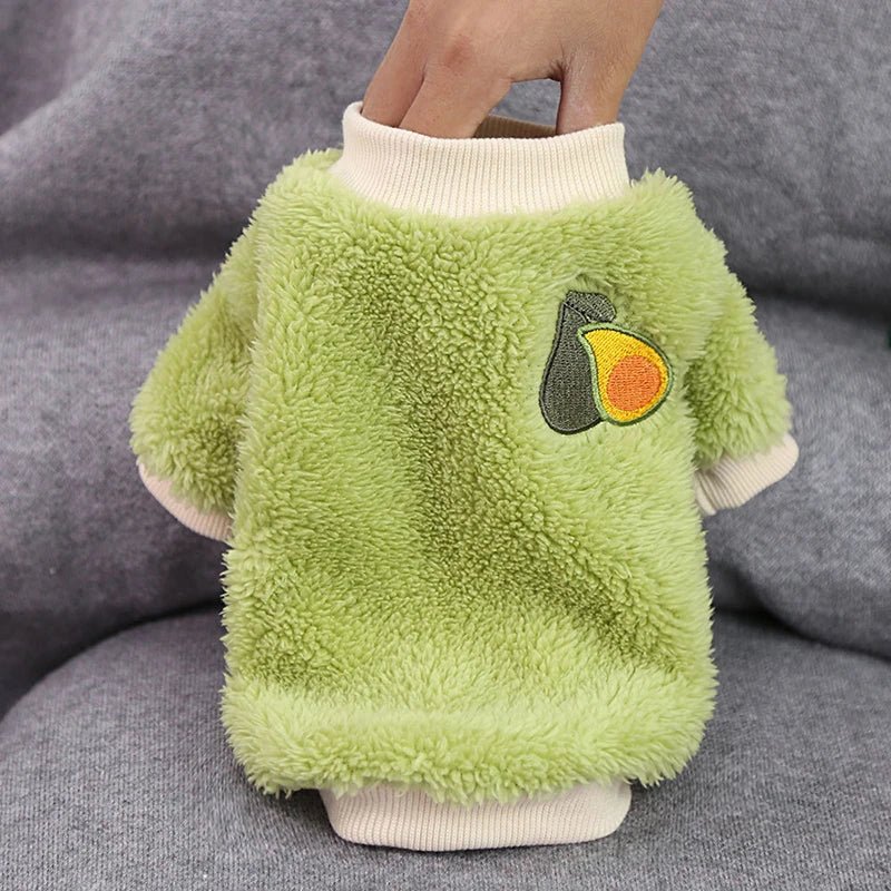 Plush and Fruity' Soft Winter Fleece For Small-Medium Paws