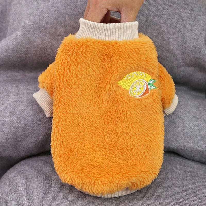 Plush and Fruity' Soft Winter Fleece For Small-Medium Paws