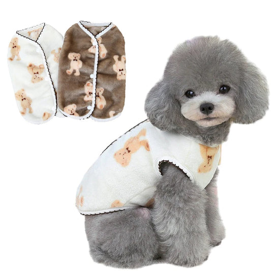 Bear-y Cozy' Fleece Jacket for Small-Medium Paws