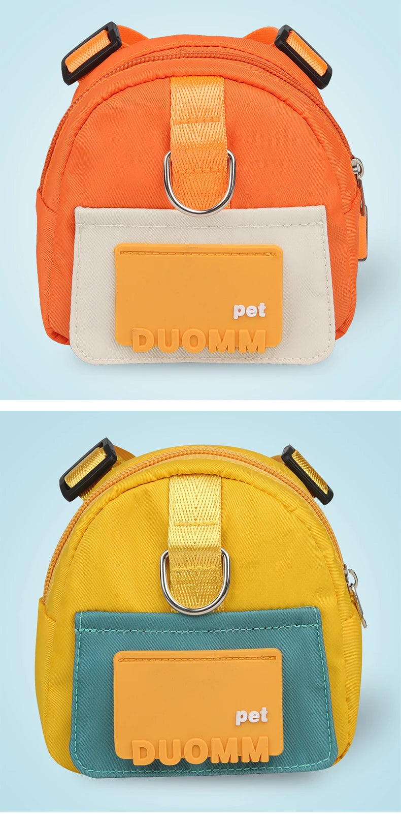 Woof & Wander' Backpack With Harness Collar For Small-Medium Paws